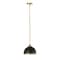 Z-Lite Landry 1 Light Pendant, Matte Black & Rubbed Brass 1004P10-MB-RB - alternate 6